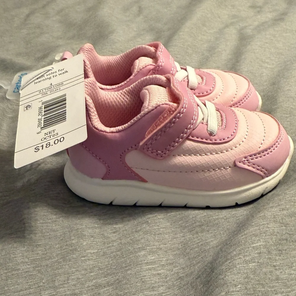 Carter's Pink and White Kids Sneakers